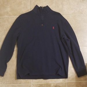 Navy ralph Lauren polo  quarter zip pullover
